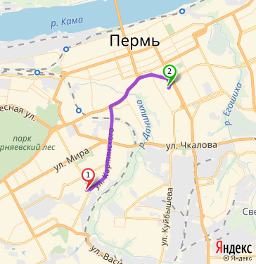 Маршрут по Перми