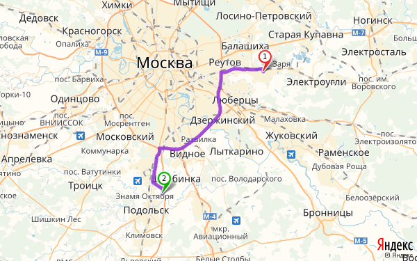 Ногинск карта московской