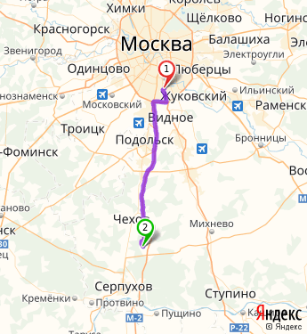 Карта пущино московской области