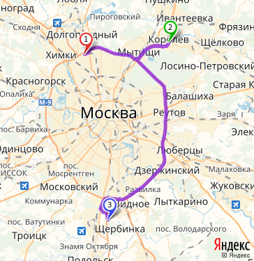 Карта ивантеевки московской области