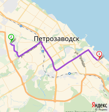 Маршрут по Петрозаводску