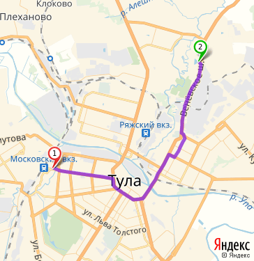 Маршрут по Туле