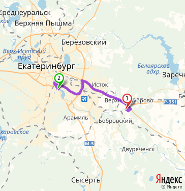 Асбест екатеринбург карта