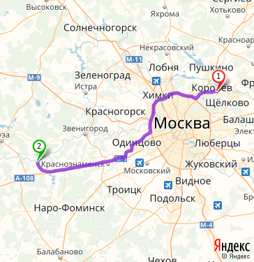 Карта тучково московская область