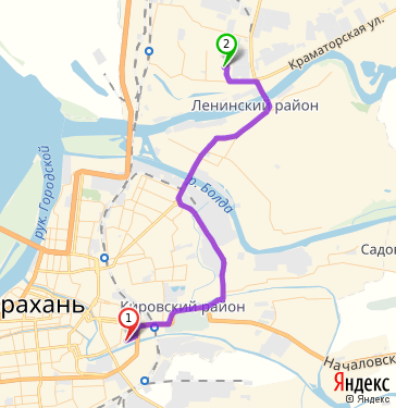 Маршрут по Астрахани