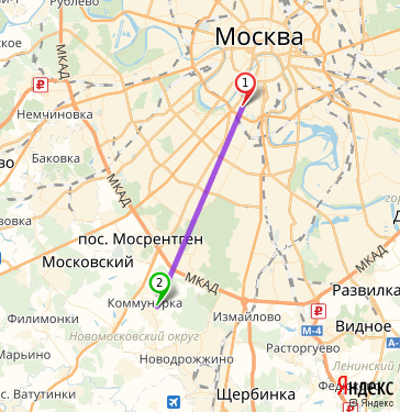 Маршрут по Москве