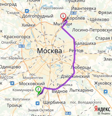 Карта сходня московская область