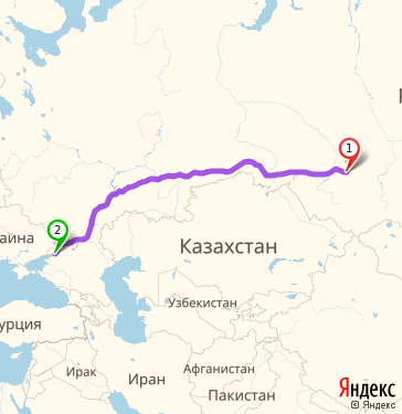 Маршрут из Кемерова в Ростов-на-Дону