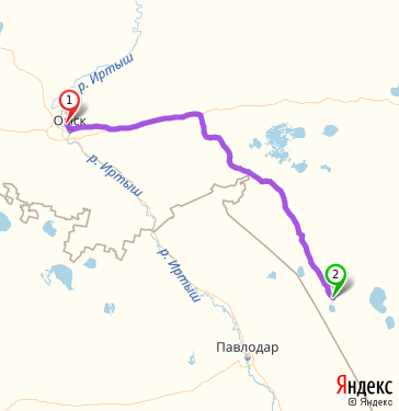 Омск славгород расстояние карта