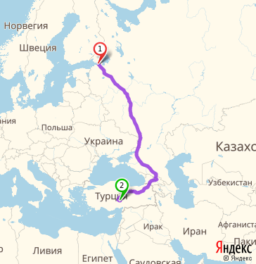 Карта полета санкт петербург анталия