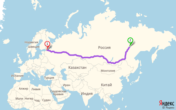 Санкт петербург новосибирск расстояние карта