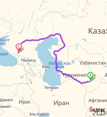 Маршрут из Карачаевска в Байрамали