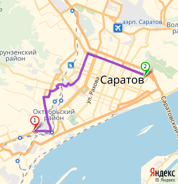 Карта октябрьского района города саратова