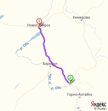 Трасса новосибирск бийск карта