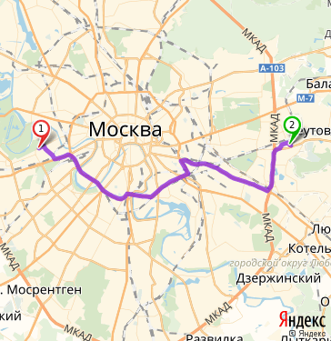 Карта москвы чертаново