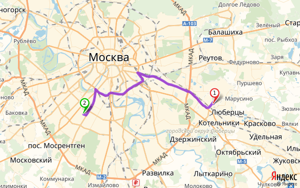 Москва баковка карта