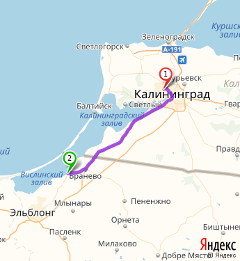 Как добраться из калининграда в балтийск