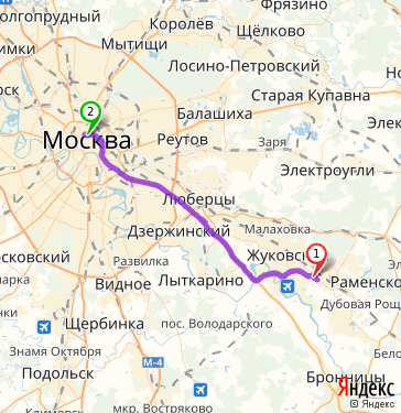 Малаховка карта московской области