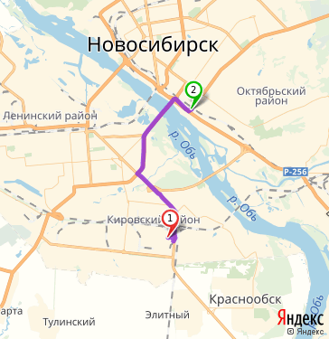 Ленинский район новосибирск карта