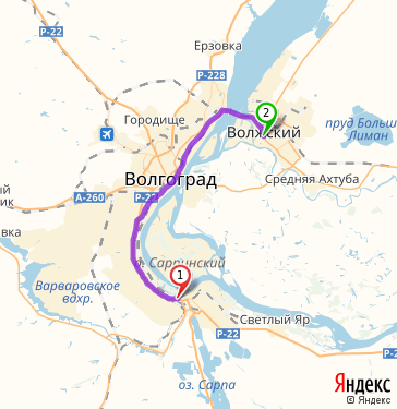 Как доехать от и до в волгограде