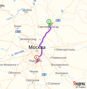 Сергиев посад москва карта