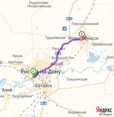 Новочеркасск персиановский карта