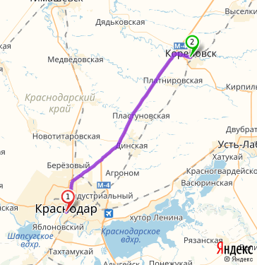 Карта медведовская краснодарский край