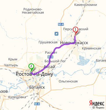 Карта поселок донской новочеркасск