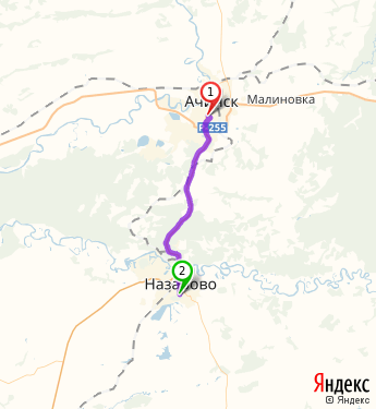 Карта ачинск автобус