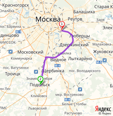 Карта львовский московская область