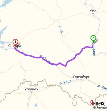 Карта салават самара