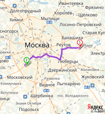 Карта малаховка московская область