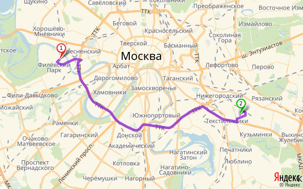 Карта москвы давыдково