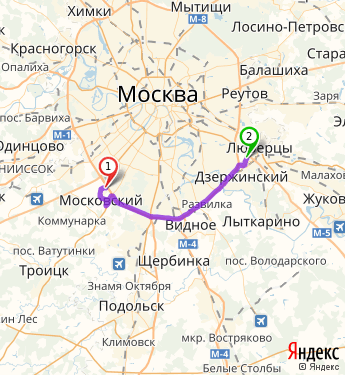 Троицк московская область карта