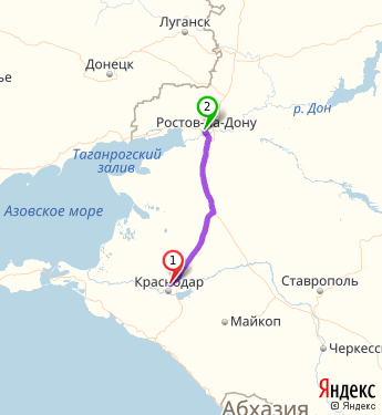 Ставрополь ростов на дону карта маршрут