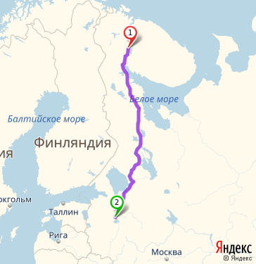 Маршрут из поселок 27 километра в Великий Новгород