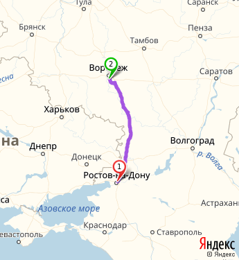 Карта ростов на дону астрахань