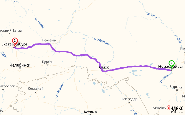 Дорога курган челябинск карта