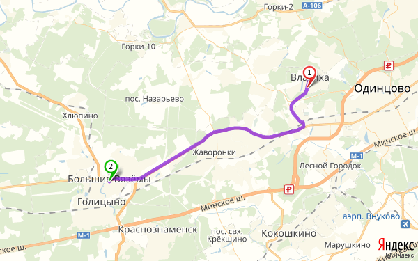 Расписание автобусов одинцово горки 2. Одинцово Крекшино. Маршрут Вяземы - Одинцово. Лесной городок Московская область на карте. Лесной городок Кокошкино электричка.