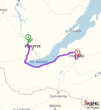 Карта иркутск ольхон