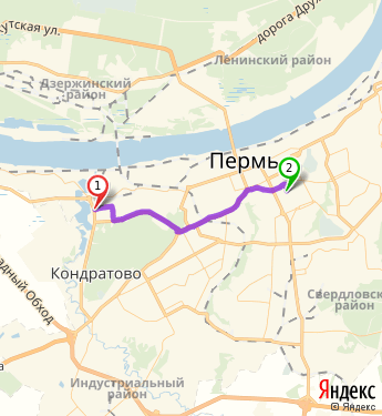 Маршрут по Перми
