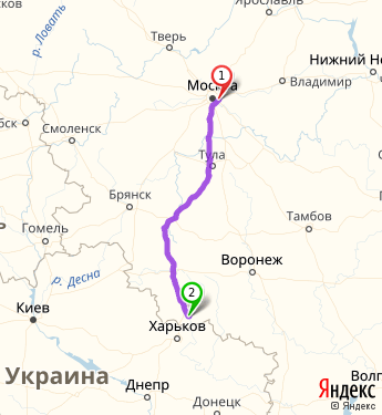 Киев брянск карта