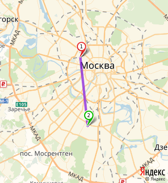 Маршрут по Москве