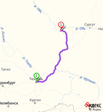 Сургут ханты мансийск карта