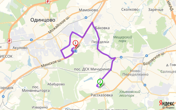 Карта сколково московской области