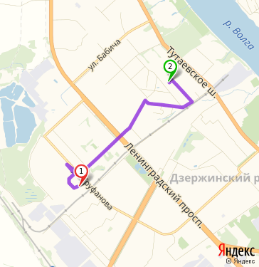 Маршрут по Ярославлю