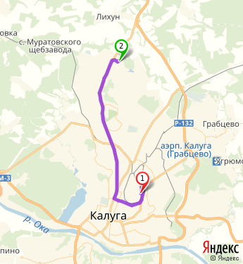 Маршрут по Калуге