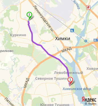 Куркино москва карта