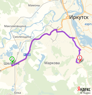 Карта марково иркутская область