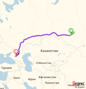 Маршрут из Ставрополя в Новосибирск